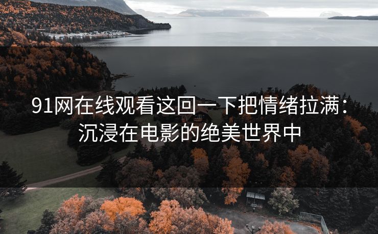 91网在线观看这回一下把情绪拉满：沉浸在电影的绝美世界中